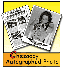 Autographed Chezaday photo product shot