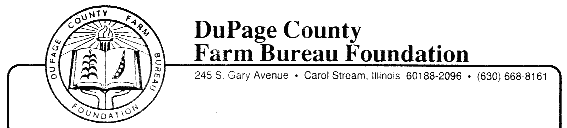 DuPage County Farm Bureau letterhead