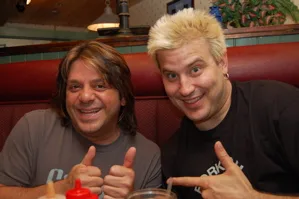 Steve with magician Morgan Strebler