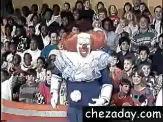 Still frame from Chezaday's 1992 Bozo Show appearance